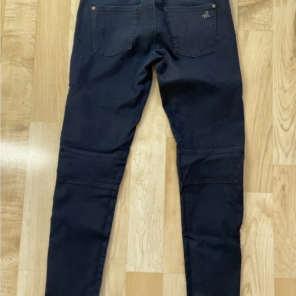 dl1961 Hazel Moto Skinny Jeans Size 29 Dark Wash Gold Accent - Picture 4 of 5